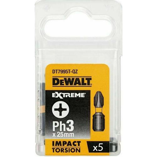 DT7995T Schlagschrauber Bits Ph3 x 25mm 5 Stück – Dewalt