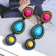 Boucles d'oreilles pendantes ZA minimalistes pour femmes breloque vintage sororité moderne