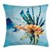 East Urban Home Ambesonne Fish Throw Pillow Cushion Cover, Underwater Themed Ornamental Fish In The Style Of Polygon Graphics Pattern | Wayfair