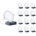 Infibrite 6" Ultra Slim 3000K IC LED Canless Recessed Lighting Kit in White | 0.3 H x 6.7 W in | Wayfair IB-002-3-12W-HLW-12PK