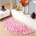 Pink/White 120 x 60 x 0.5 in Living Room Area Rug - Pink/White 120 x 60 x 0.5 in Area Rug - Everly Quinn Zebra Light Pink Area Rug For Living Room, Dining Room, Kitchen, Bedroom, , Made In USA | Wayfair