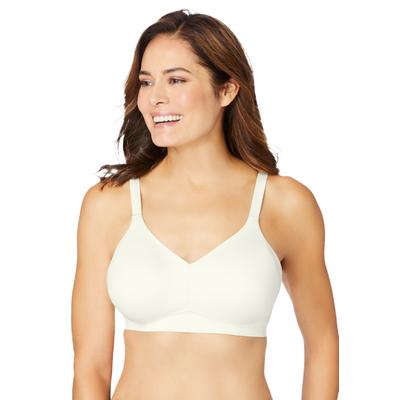 Plus Size Women's Wireless Back Smoothing Bra by Catherines in Ivory (Size 46 B)