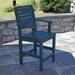 Beachcrest Home™ Midwest 23.12" Patio Bar Stool in Blue | 44 H x 26 W x 25 D in | Wayfair C237EAA1770F425AB99757FCFF1F7DDA