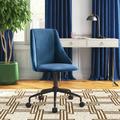 Latitude Run® Amai Task Chair Upholstered in Blue | 37.2 H x 23.2 W x 23.2 D in | Wayfair 79C4D1596EE94084A7080680391B2F6A