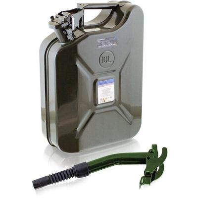 Bituxx - 10L Stahl Benzinkanister Kraftstoffkanister Kanister un Zulassung (10 Liter mit