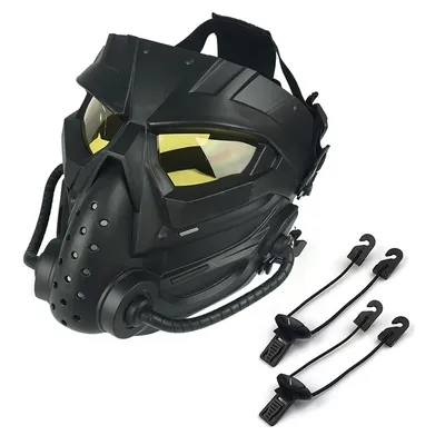 Airsoft – masque facial tactique crâne jeux de Paintball CS Field masque complet chasse