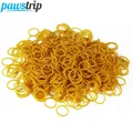 200 pcs/lot Mini Pet Chien En Caoutchouc Bandes Diamètre 10mm Toilettage Chien Cheveux Bandes