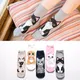 1 paire de chaussettes amusantes avec animaux mignons Kawaii chats et chiens Art Somalia