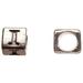 Pewter Alphabet Bead Burnished Silver Plated Letter I 8mm Cube 5.5mm Hole pack of 10pcs (2-Pack Value Bundle) SAVE $1