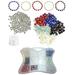 5 Bracelet Millefiori Bead kit for Craft DIY Projects Beading Kit Jewelry Making Kit Bow Shaped 11 Space Container with Stretch cord