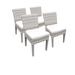 4 Fairmont Armless Dining Chairs