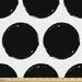 Dots Upholstery Fabric by the Yard Brush Stroke Paint Hipster Theme Dots as Grungy Round Shapes Background Theme Decorative Fabric for DIY and Home Accents 3 Yards Black and White by Ambesonne