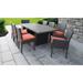 Barbados Rectangular Outdoor Patio Dining Table With 6 Armless Chairs And 2 Chairs W/ Arms