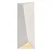 Justice Design Group Ambiance Diagonal Rectangular LED Wall Sconce - Closed Top - CER-5897-WHT