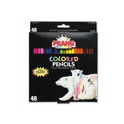 Dixon Prang Presharpened Colored Pencil - 48 Assorted Colors/Set