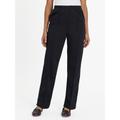 Blair Women's Double Knit Stitched Crease Pants - Black - L - Misses