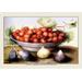 Buyenlarge A Dish of Cherries w/ Figs & Medlars by Giovanna Garzoni Painting Print in Brown/Green/Red | 24 H x 36 W x 1.5 D in | Wayfair