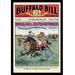 Buyenlarge 'The Buffalo Bill Stories Buffalo Bill' Vintage Advertisement in Black/Green/Red | 36 H x 24 W x 1.5 D in | Wayfair 0-587-15443-8C2436