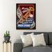 Trinx A Horn & Music - Where Words Fail Music Speaks - 1 Piece Rectangle Graphic Art Print On Wrapped Canvas in Blue/Brown/Red | Wayfair