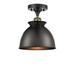 Innovations Lighting Bruno Marashlian Adirondack 8 Inch 1 Light Semi Flush Mount - 516-1C-BAB-M14-W-LED