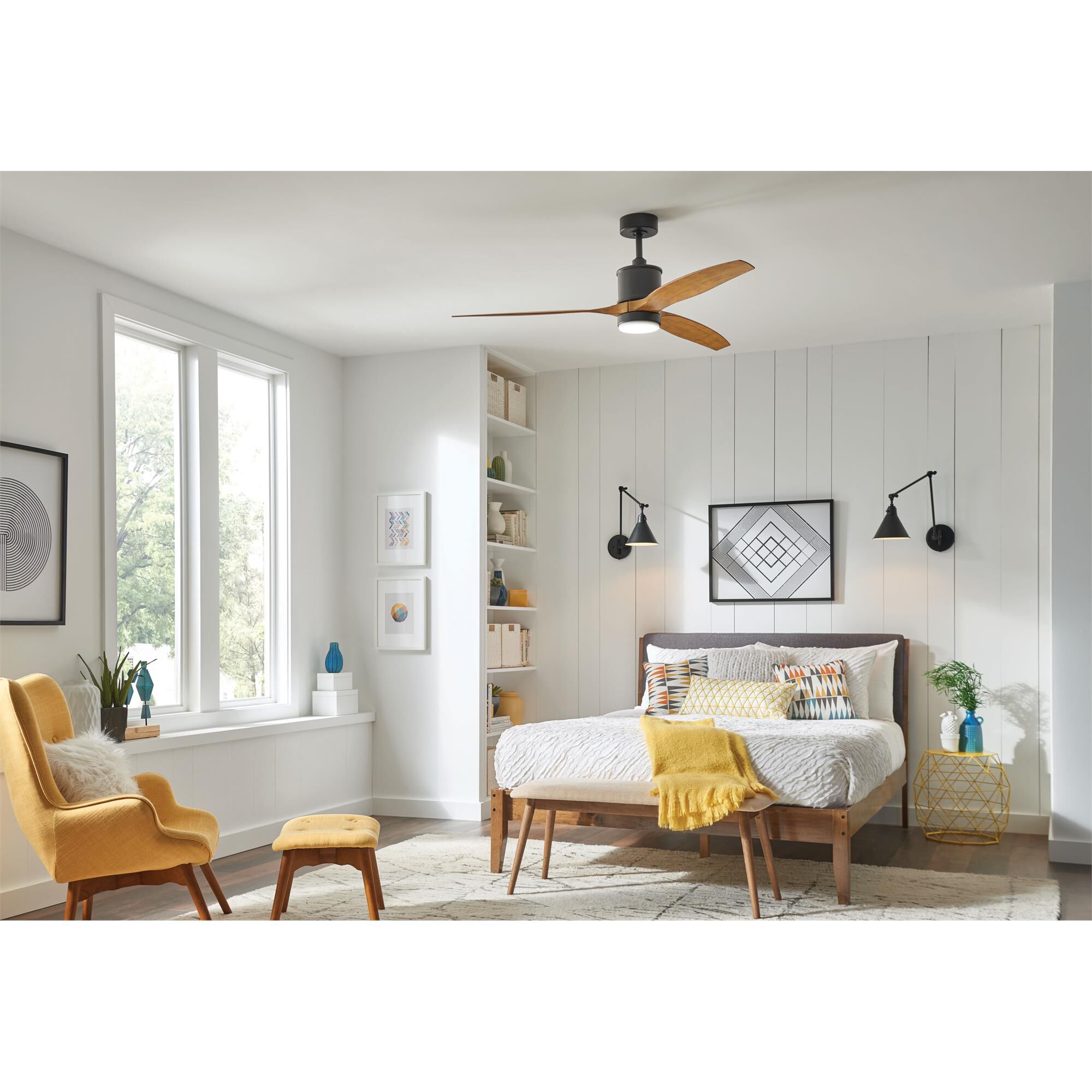 Hinkley Lighting Hover 60 Inch Ceiling Fan with Light Kit - 900760FWK-LWD
