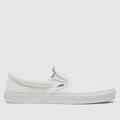 Vans classic slip on trainers in white