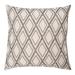 18" x 18" Graphite Diamond Hand Beaded Throw Pillow