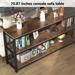 70.9" Narrow Long Console Table, 3 Tiers Sofa Table with Storage Shelves, Entryway Table