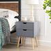 Bedside table with 2 storage drawers-2 piece set