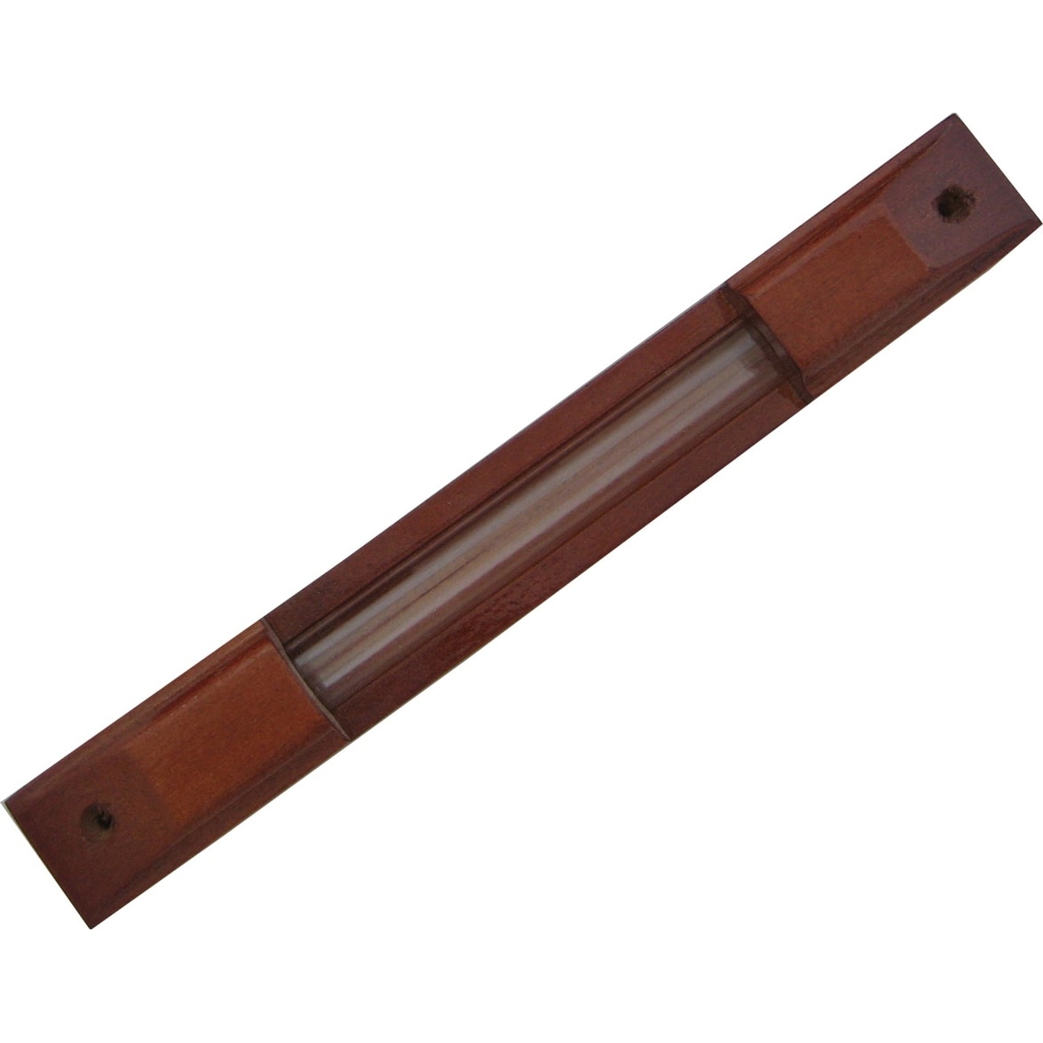 Wood & Glass Mezuzah 12 cm - As Pictured - 12 Cm