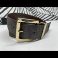 Michael Kors Accessories | Michael Kors Brown Logo Print Belt Size Small | Color: Brown | Size: Small 35 In Long