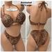 Victoria's Secret Swim | 36c,Large Bombshell Victoria’s Secret Bikini Swim Set | Color: Black/Brown | Size: 36c