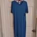 Lularoe Dresses | Lularoe Blue Julia Dress Sz. L | Color: Blue | Size: L