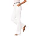 Plus Size Women's Invisible Stretch® Contour Bootcut Jean by Denim 24/7 in White Denim (Size 34 T)