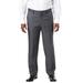 Men's Big & Tall KS Signature Easy Movement® Plain Front Expandable Suit Separate Dress Pants by KS Signature in Grey (Size 56 40)