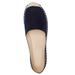 Wide Width Women's Espadrille Flats by ellos in Navy (Size 12 W)