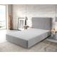 DELIFE Boxspringgestell Dream-Well 120x200 cm Mikrofaser Grau, Boxspringbetten