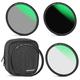 NEEWER 77mm 4-in-1 Magnetic Lens Filter Kit, Includes Neutral Density ND1000+MCUV+CPL+Adapter Ring with 42-Layer Coating/Ultra Slim/Waterproof/Scratch Resistant HD Optical Glass&Water-resistant Pouch