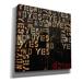 Epic Graffiti 'Yes, No, Maybe' By Erin Ashley, Canvas Wall Art, 26"X26" Canvas, Solid Wood in Black/Green | 12 H x 12 W x 0.75 D in | Wayfair