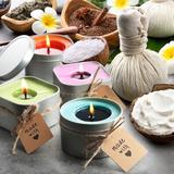 215 of Pieces Hearth & Harbor Natural Soy Scented Wax Melt Candle Set Soy in Gray | 4 H x 7 W x 10 D in | Wayfair WF-HHDYICMK5-8