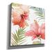 Bayou Breeze 'Tropical Blush II' By Lisa Audit, Canvas Wall Art Canvas, Solid Wood in Red | 26 H x 26 W x 1.5 D in | Wayfair