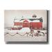 The Holiday Aisle® Christmas Barn & Bike by Lori Deiter - Wrapped Canvas Photograph Metal in Brown | 40 H x 54 W x 1.5 D in | Wayfair