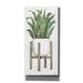 Gracie Oaks White Pots on Stands III by Cindy Jacobs - Wrapped Canvas Painting Canvas in Green/White | 24 H x 12 W x 0.75 D in | Wayfair