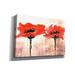 Red Barrel Studio® 'Vivid Red Poppies V' By Leticia Herrera, Canvas Wall Art, 34"X26" redCanvas | 18 H x 26 W x 0.75 D in | Wayfair