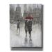 Red Barrel Studio® 'Rain In The City II' By Tim O'toole, Canvas Wall Art, 40"X54" Canvas, Solid Wood in Gray/Red | 16 H x 12 W x 0.75 D in | Wayfair