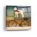 The Holiday Aisle® White Doodle On Bike Christmas by Ryan Fowler - Unframed Graphic Art Plastic/Acrylic | 12 H x 12 W x 0.13 D in | Wayfair