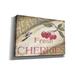 Rosalind Wheeler Heavenly Cherries by Pam Britton - Wrapped Canvas Textual Art Print Canvas in Green | 12 H x 18 W x 0.75 D in | Wayfair