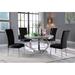 Rosdorf Park Bollig 5 - Piece Dining Set Wood/Metal in Brown/Gray/White | 43.5" L x 43.5" D x 30" H | Wayfair CF881F7E957749649555D0AF1E46BF54