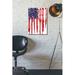 Rosalind Wheeler 'American Flag Splatter' By Nicklas Gustafsson, Acrylic Glass Wall Art, 12"X16" Plastic/Acrylic | 24 H x 16 W x 0.12 D in | Wayfair