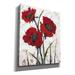 Red Barrel Studio® 'Red Poppy Fresco I' By Tim O'toole, Canvas Wall Art, 20"X24" Canvas, Solid Wood in Gray/Red | 24 H x 20 W x 0.75 D in | Wayfair